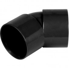 50mm Solvent Weld 45° Offset Bend Black